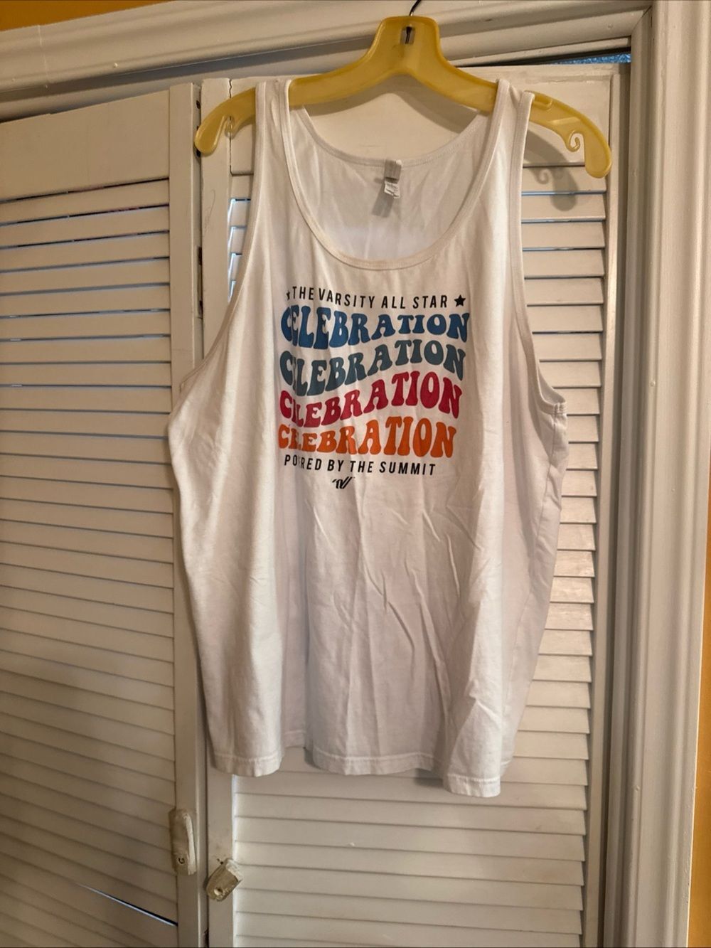 Bella Canvas White Jersey Tank Top with  Logo Tag